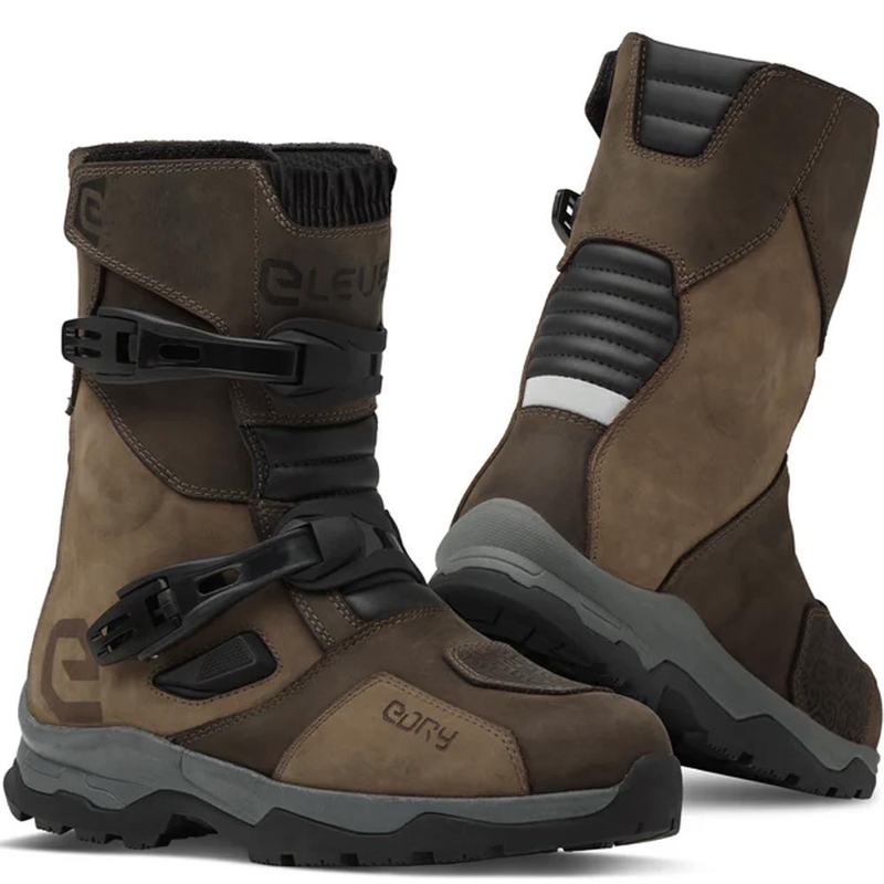 Ghete moto Eleveit X Land ADV Low E-Dry maro