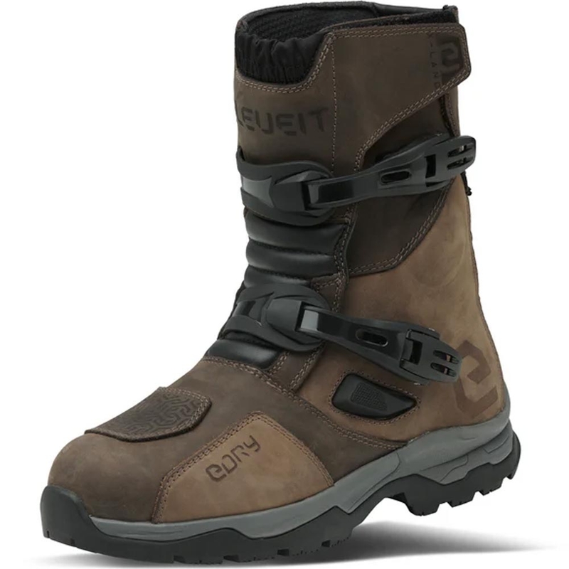 Ghete moto Eleveit X Land ADV Low E-Dry maro