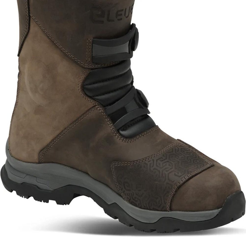 Ghete moto Eleveit X Land ADV Low E-Dry maro