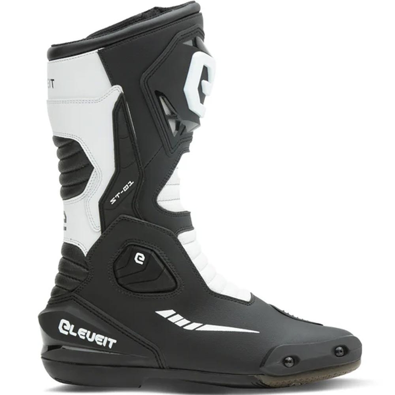 Ghete motociclete Eleveit ST-01 negru-alb