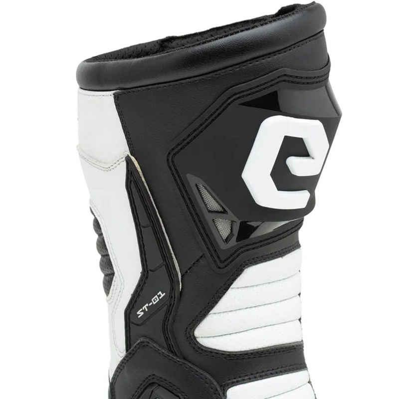 Ghete motociclete Eleveit ST-01 negru-alb