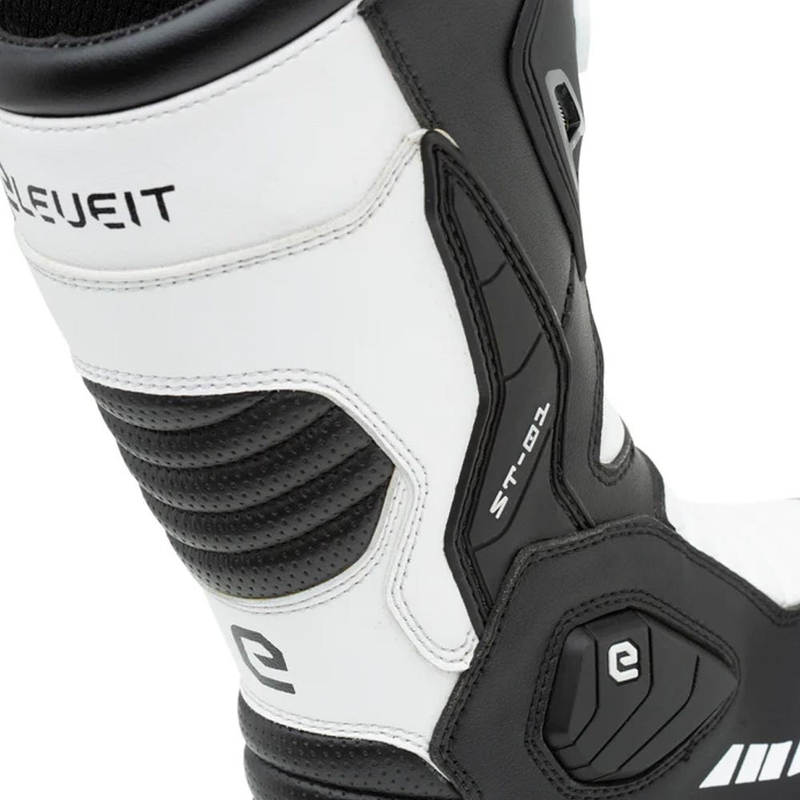Ghete motociclete Eleveit ST-01 negru-alb