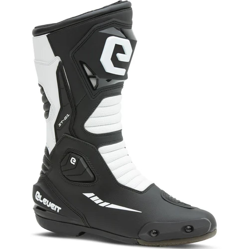 Ghete motociclete Eleveit ST-01 negru-alb