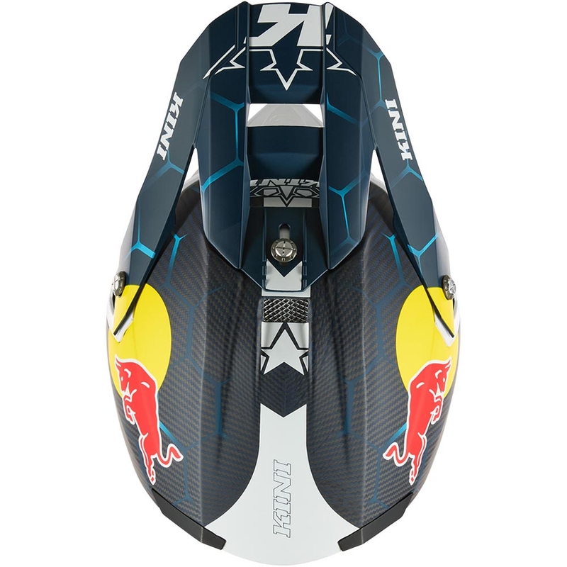 Cască motocross KINI Red Bull MXC2 2.0 albastru-alb