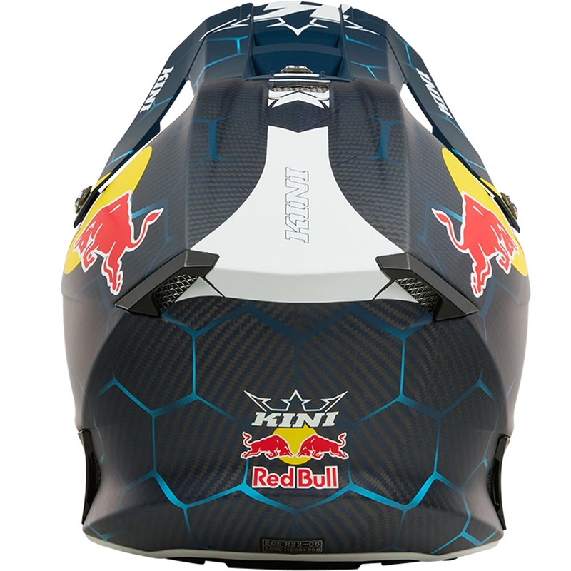 Cască motocross KINI Red Bull MXC2 2.0 albastru-alb