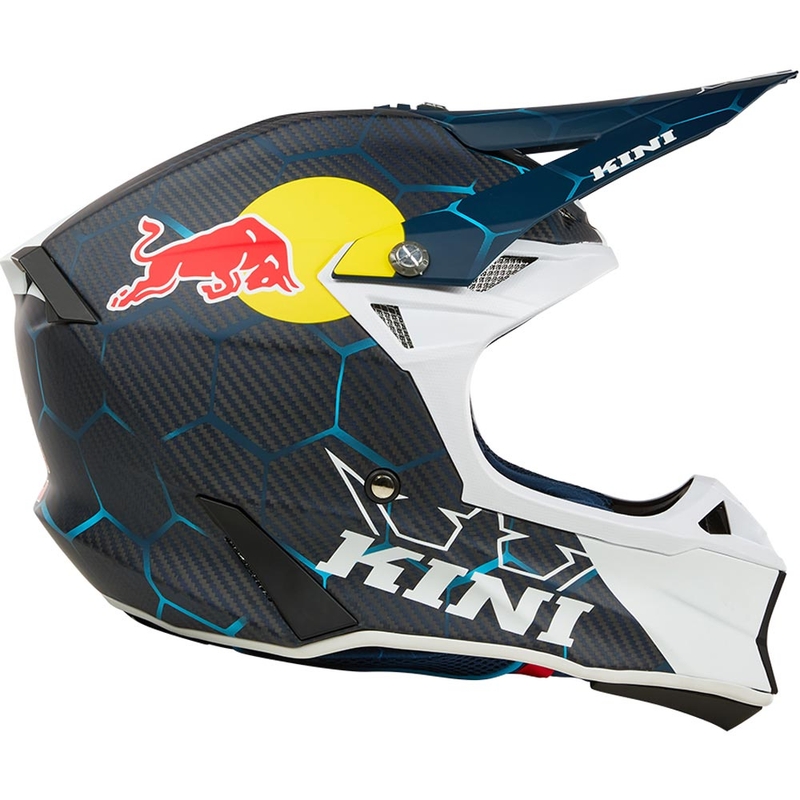 Cască motocross KINI Red Bull MXC2 2.0 albastru-alb