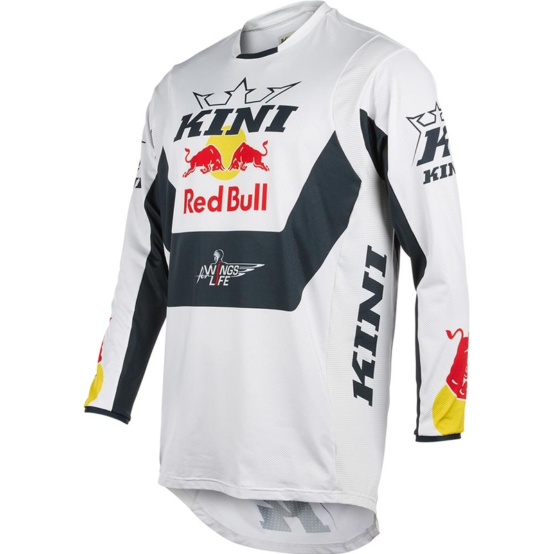Tricou motocross KINI Red Bull MXC 1.0 alb