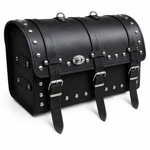 Geantă de piele pentru motocicletă Chopper RSA-13B cu lacăt