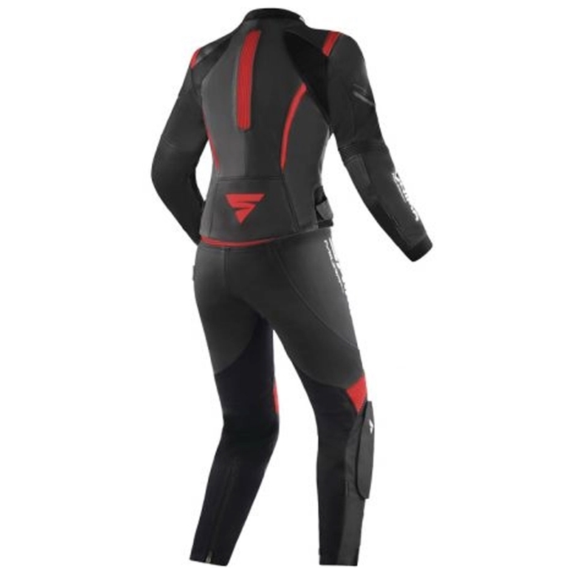 Costum motociclist Shima Miura 2.0 dama negru-rosu