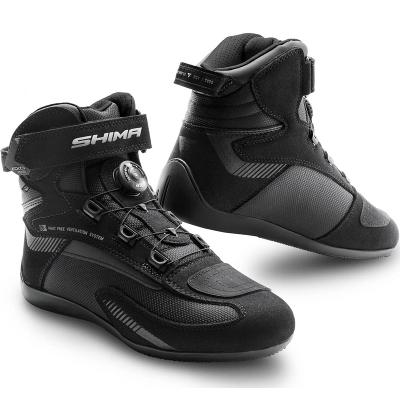 Ghete de motocicletă pentru femei Shima Exo negru-negru