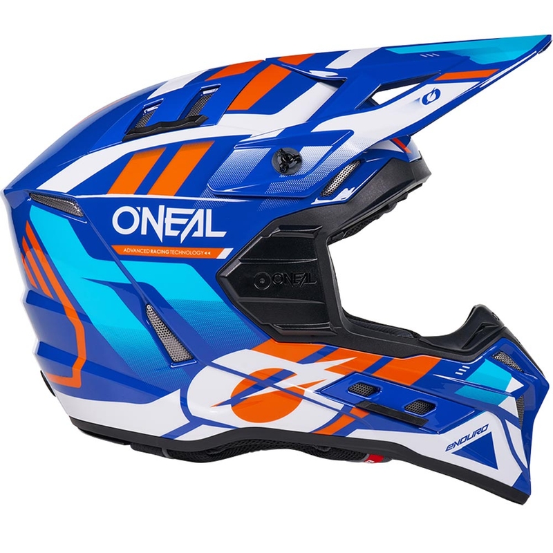 Cască motocross O´Neal EX-SRS Albastru praf-portocaliu