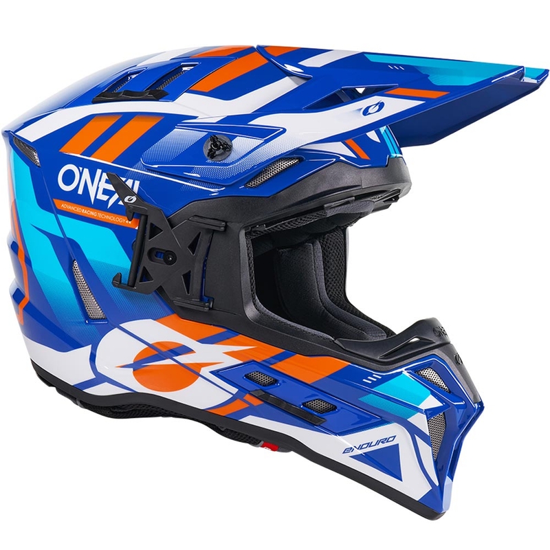Cască motocross O´Neal EX-SRS Albastru praf-portocaliu