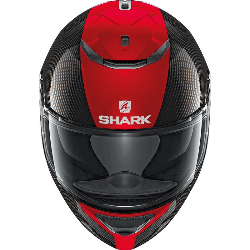 Cască integrală SHARK SPARTAN CARBON Skin negru-roșu