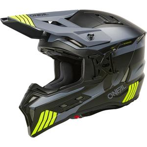 Cască motocross O´Neal EX-SRS Hitch negru-gri-galben fluo