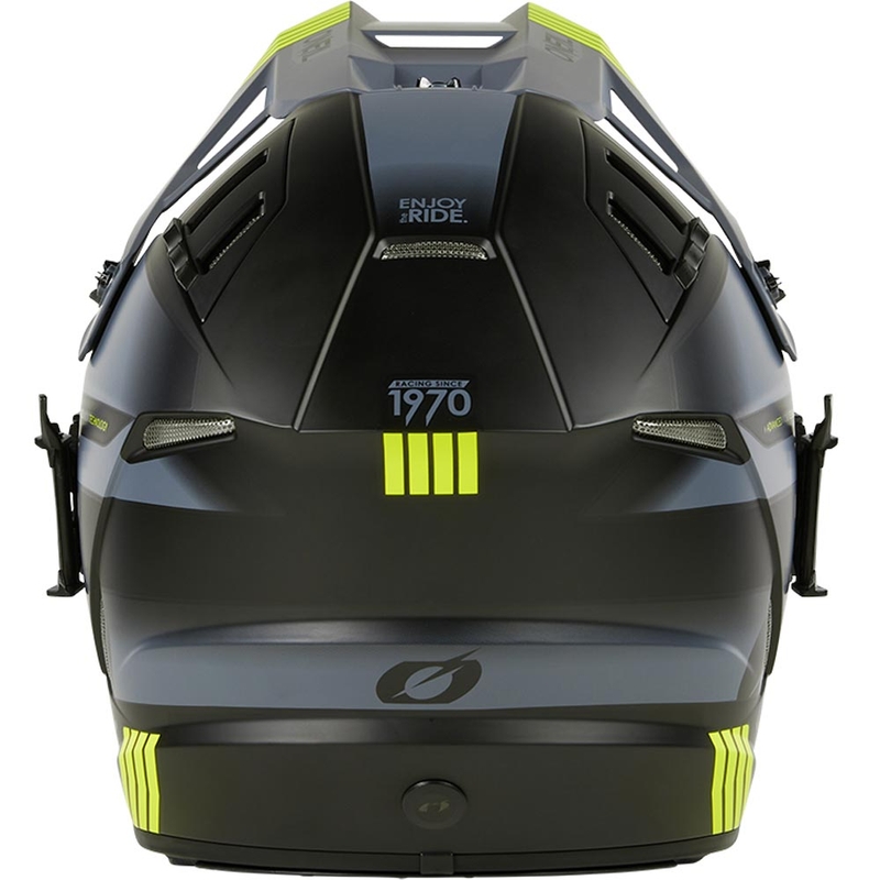 Cască motocross O´Neal EX-SRS Hitch negru-gri-galben fluo