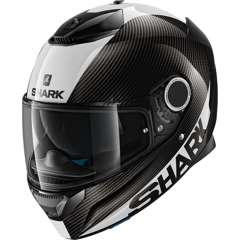 Cască integrală SHARK SPARTAN CARBON Skin negru și alb