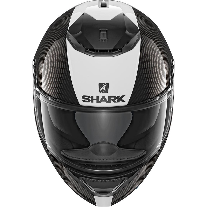Cască integrală SHARK SPARTAN CARBON Skin negru și alb