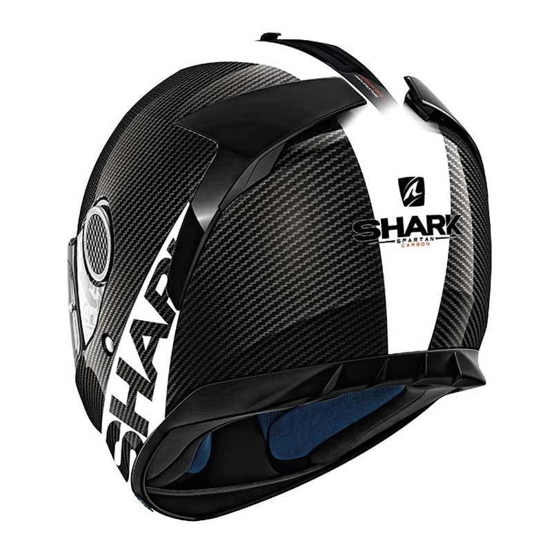 Cască integrală SHARK SPARTAN CARBON Skin negru și alb