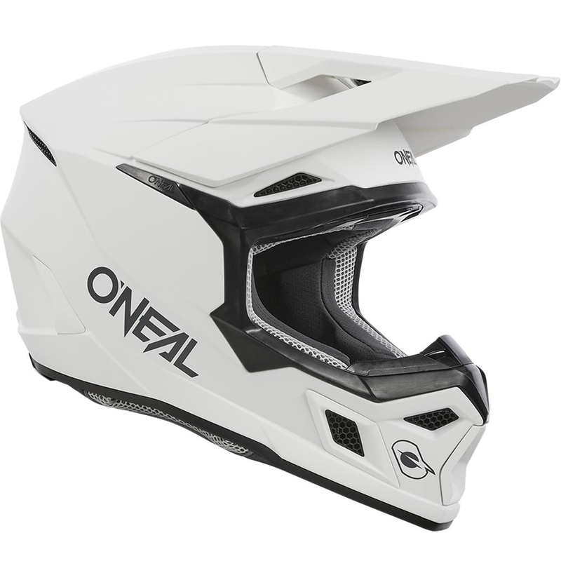 Cască motocross O´Neal 3SRS Solid alb mat