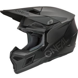 Cască motocross O´Neal 3SRS Solid negru mat-gri