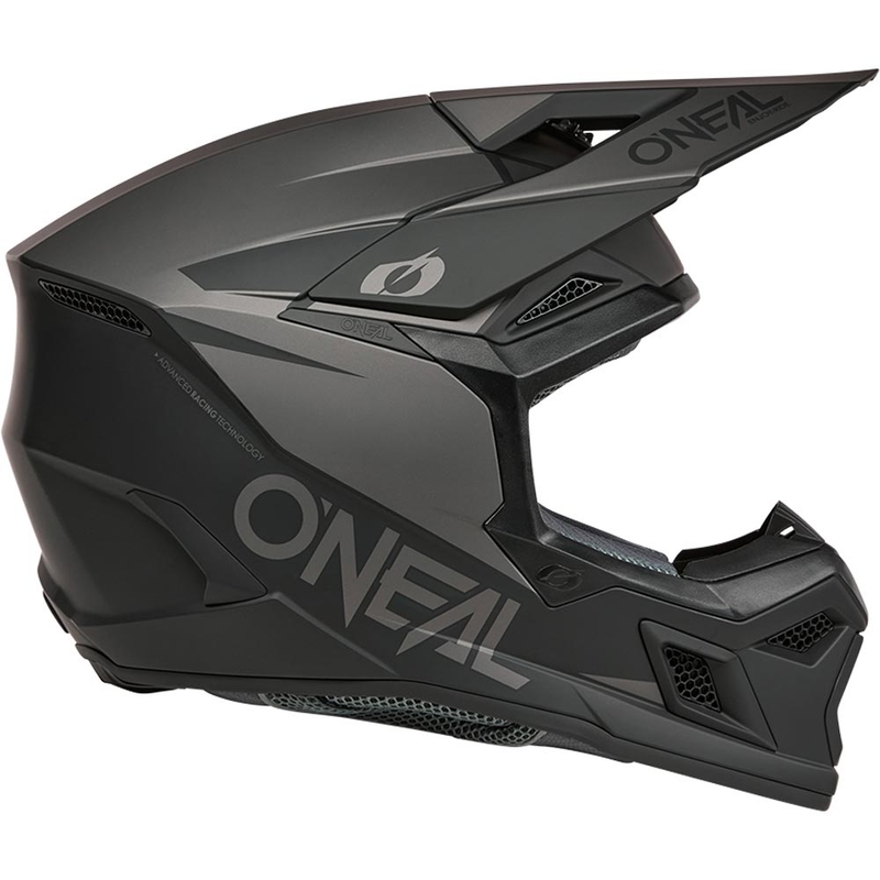 Cască motocross O´Neal 3SRS Solid negru mat-gri