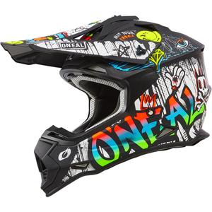 Cască motocross O´Neal 2SRS Rancid negru mat-alb