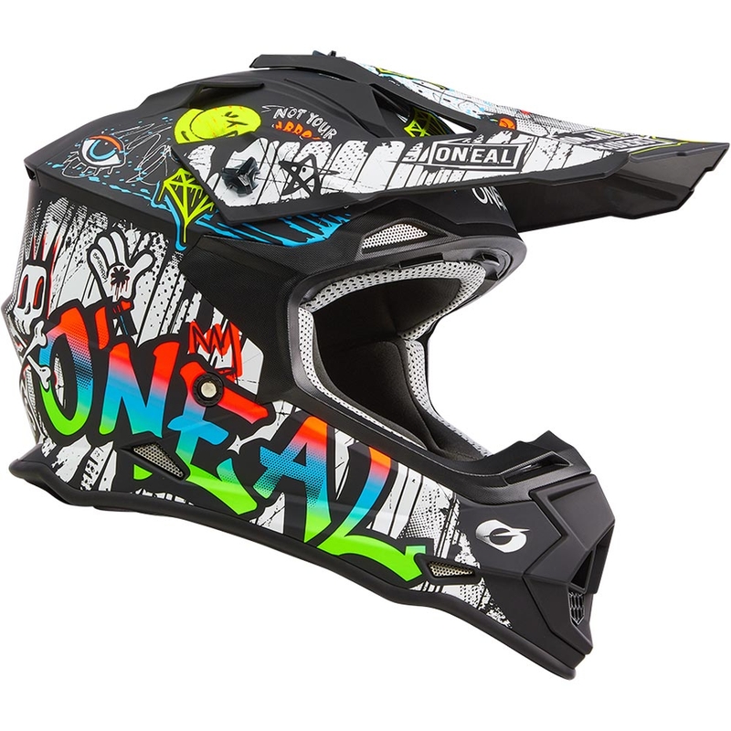 Cască motocross O´Neal 2SRS Rancid negru mat-alb