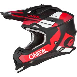 Cască motocross O'Neal 2SRS Spyde negru mat-roșu-alb