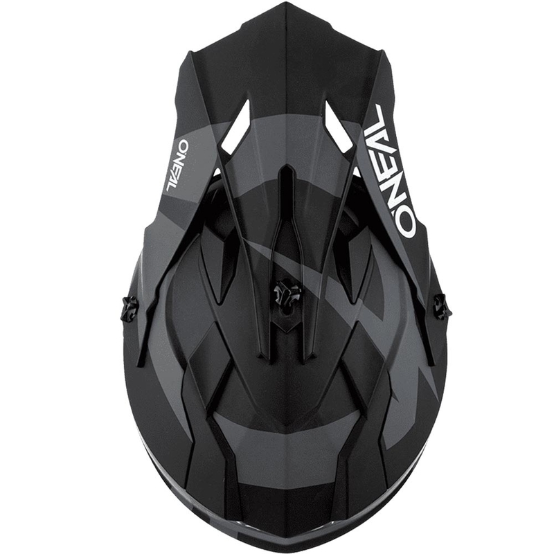 Cască motocross O'Neal 2SRS Slick negru-gri