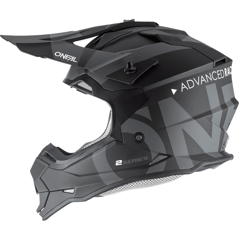 Cască motocross O'Neal 2SRS Slick negru-gri