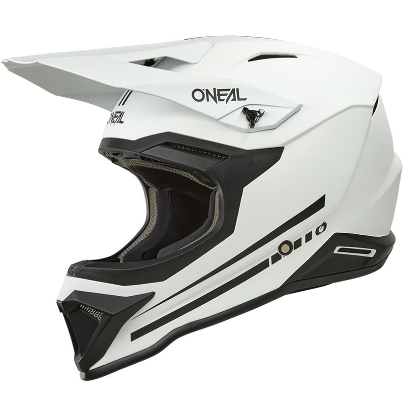 Cască motocross O'Neal 1SRS Solid alb mat