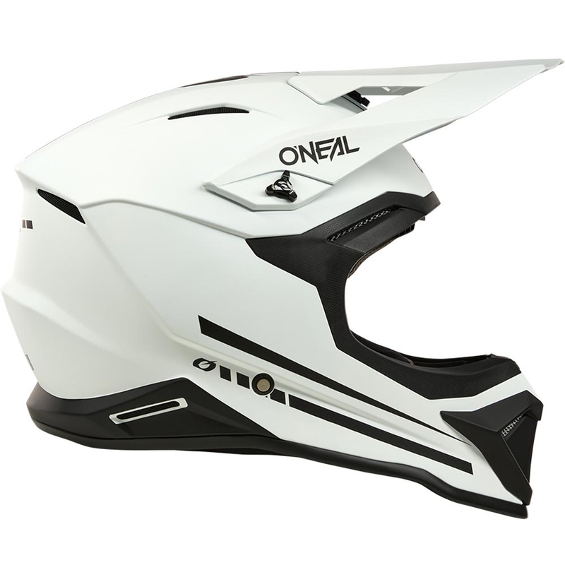 Cască motocross O'Neal 1SRS Solid alb mat