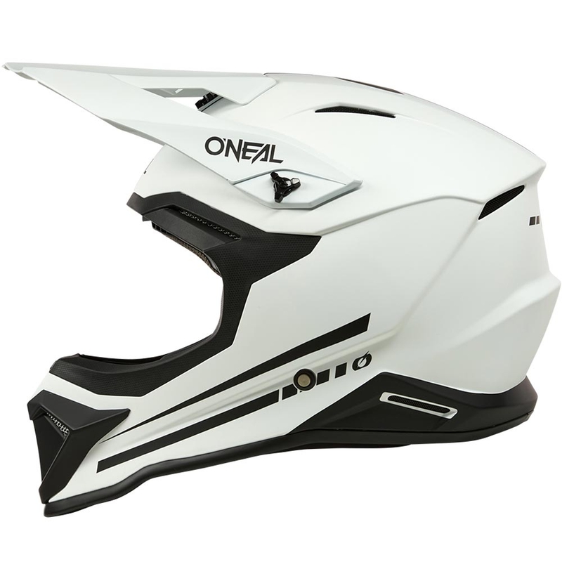 Cască motocross O'Neal 1SRS Solid alb mat