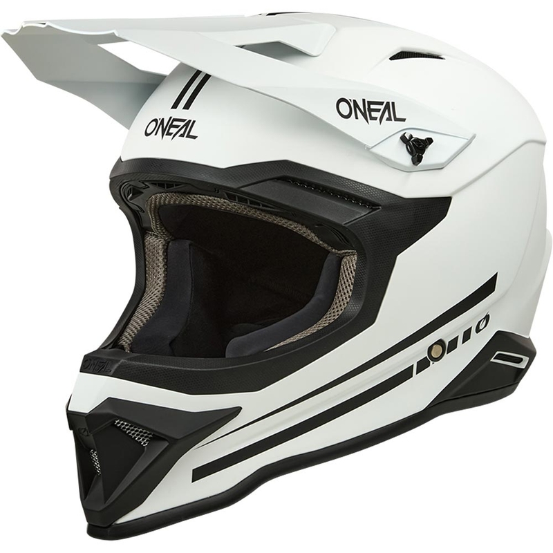 Cască motocross O'Neal 1SRS Solid alb mat