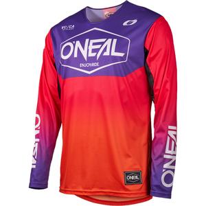 Tricou motocross O'Neal Mayhem Hexx portocaliu-violet