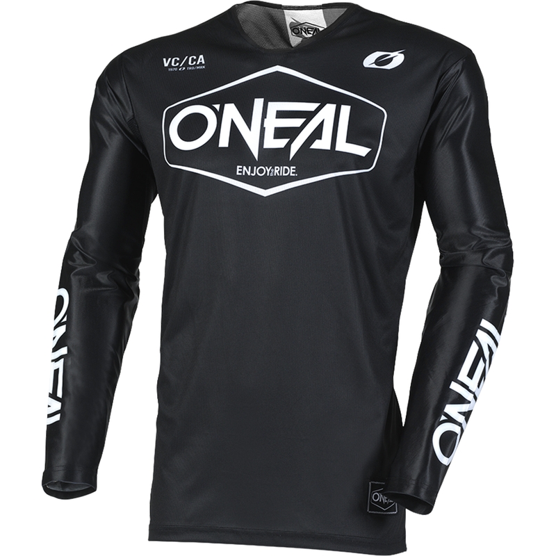 Tricou motocross O'Neal Mayhem Hexx negru-alb