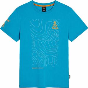 Tricou albastru cu harta Dakar