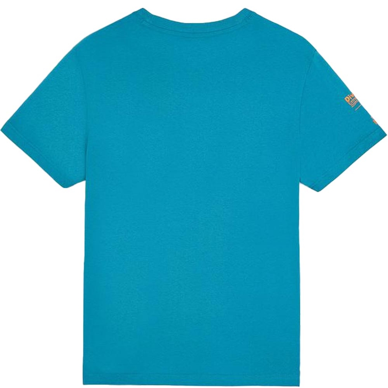 Tricou albastru cu harta Dakar