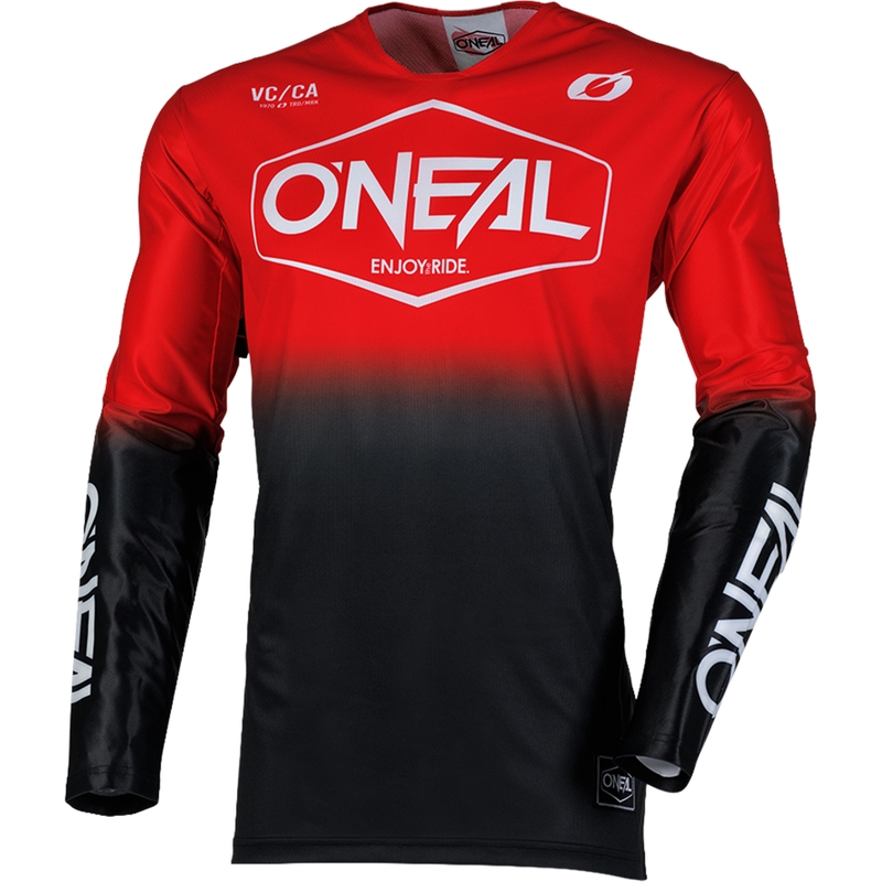 Tricou motocross O´Neal Mayhem Hexx negru-roșu