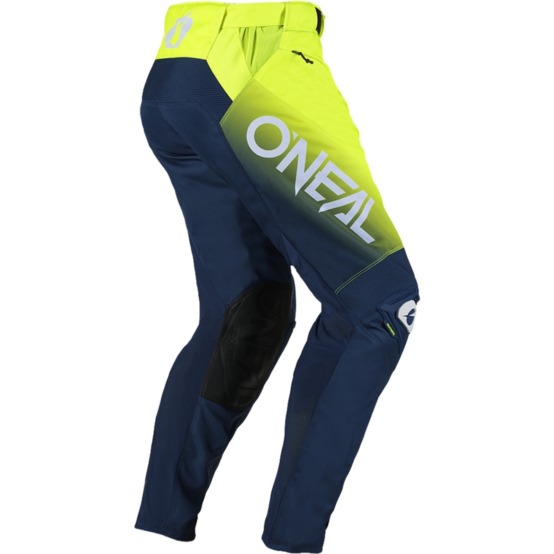 Pantaloni motocross O'Neal Mayhem Hexx albastru-galben fluo