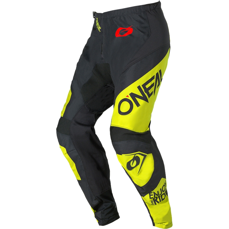 Pantaloni motocross O´Neal Element Racewear negru-galben fluo