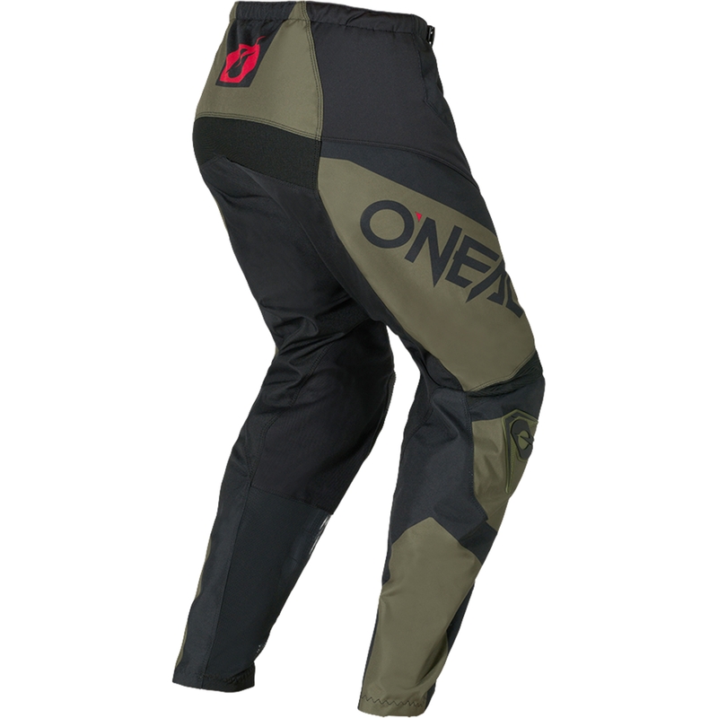 Pantaloni motocross O'Neal  Element Racewear negru-măsliniu
