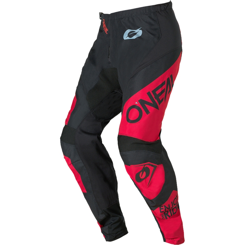 Pantaloni motocross O´Neal Element Racewear negru-roșu
