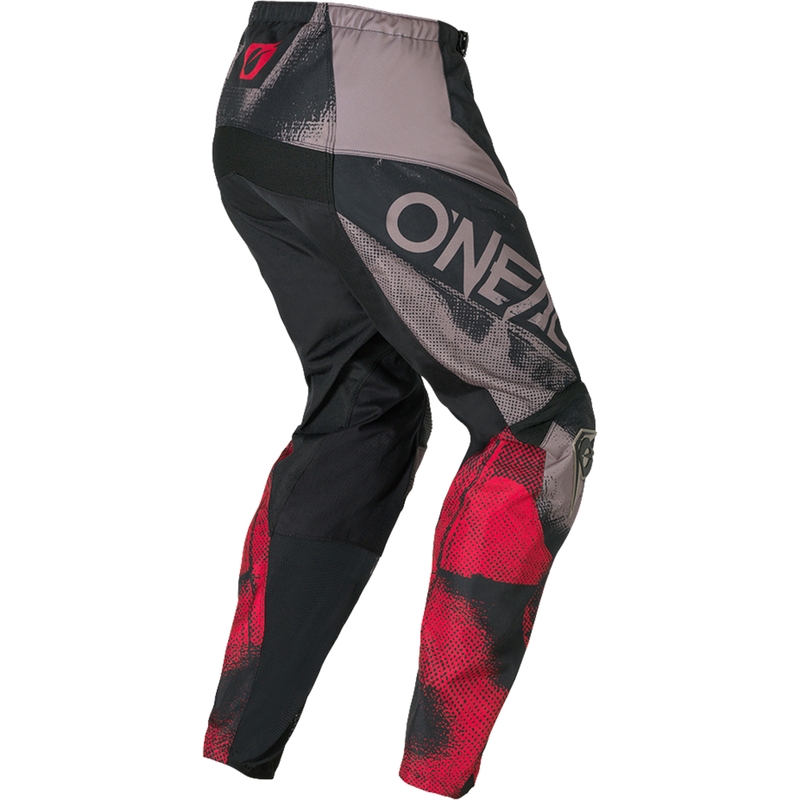 Pantaloni motocross O´Neal Element Roller gri-roșii