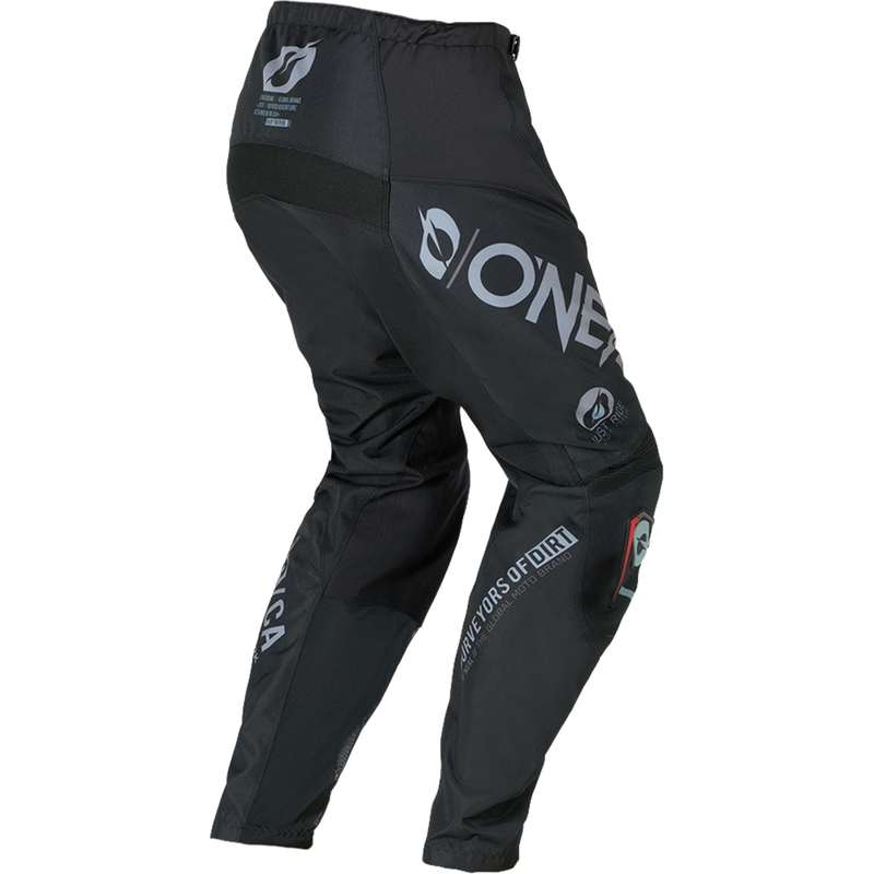 Pantaloni motocross O´Neal Element Brand negru-gri