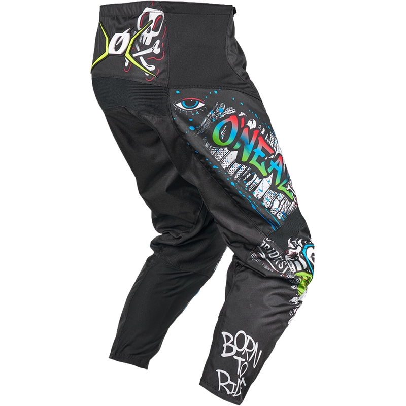 Pantaloni motocross O´Neal Element Rancid negru-alb