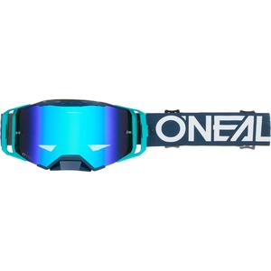 Ochelari motocross O´Neal B-33 Hexa albastru (plexiglas albastru iridiu)