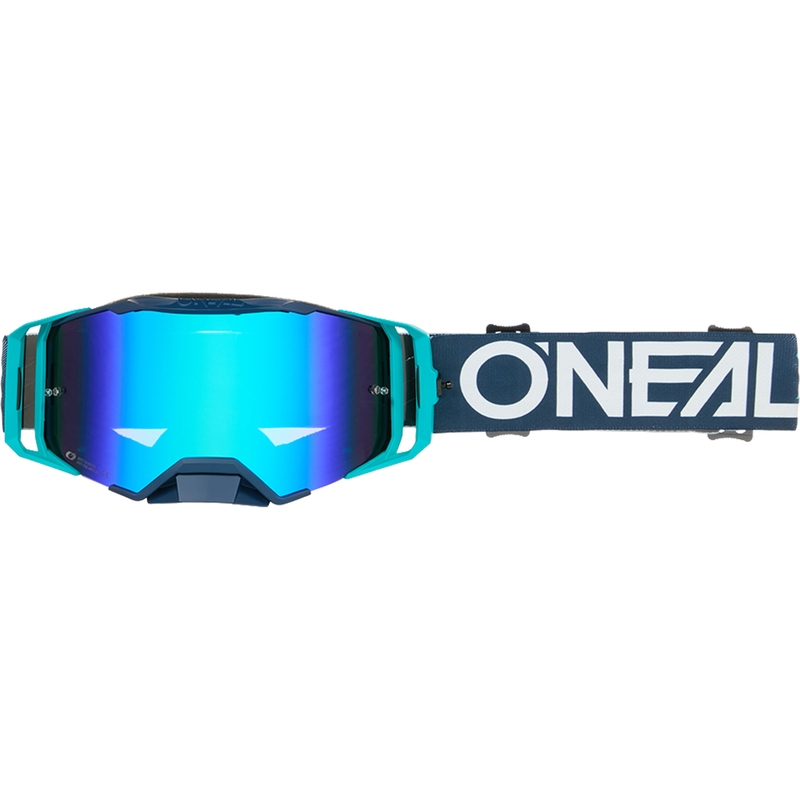 Ochelari motocross O´Neal B-33 Hexa albastru (plexiglas albastru iridiu)