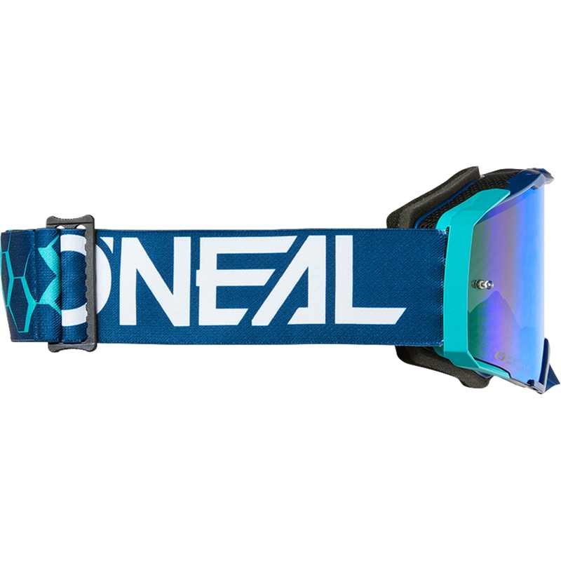 Ochelari motocross O´Neal B-33 Hexa albastru (plexiglas albastru iridiu)