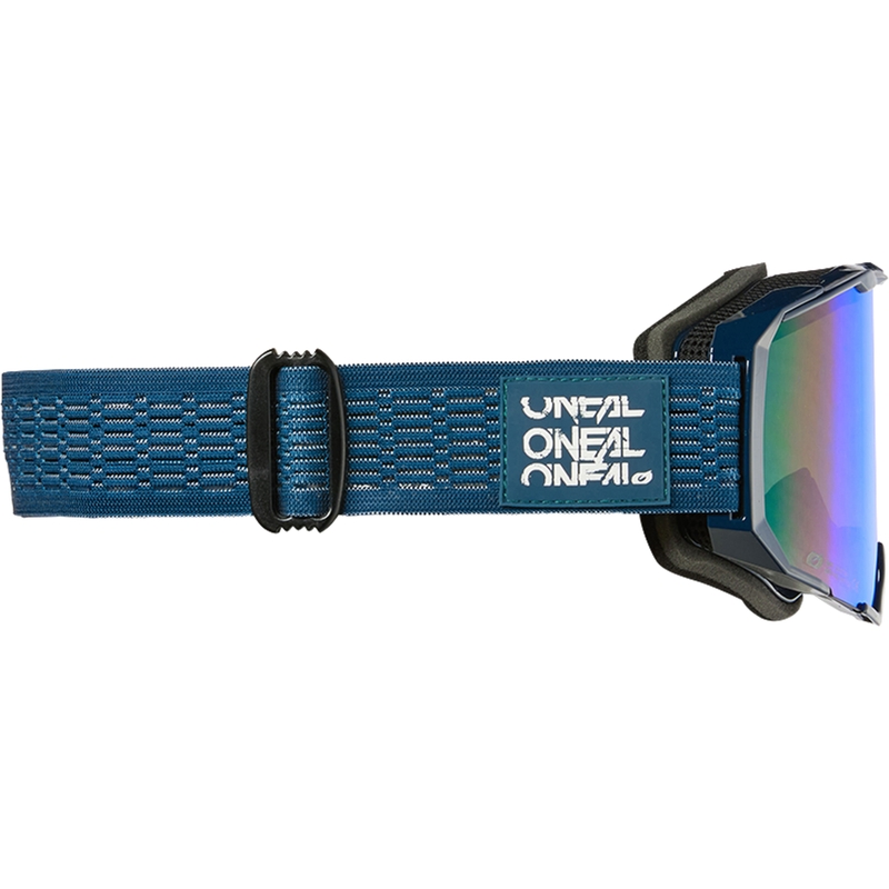 Ochelari motocross O´Neal B-22 Static blue (plexiglas albastru iridiu)